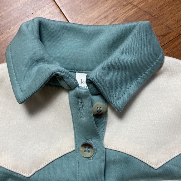 NWOT Kate Quinn Short Sleeve Wester Style Cotton Onesie 0-3 Months - Picture 4 of 7